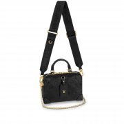 Louis Vuitton Petite Malle Souple Monogram Empreinte Leather in Black - Women - Handbags M45393