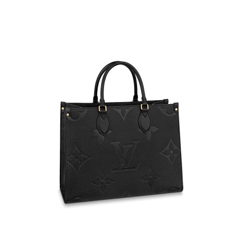 Louis Vuitton Onthego MM Monogram Empreinte Leather in Black - Women - Handbags M45595