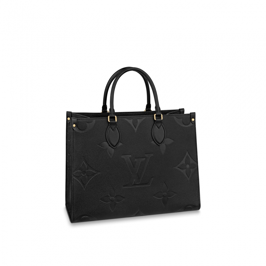 Louis Vuitton Onthego MM Monogram Empreinte Leather in Black - Women - Handbags M45595