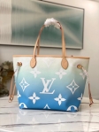 Louis Vuitton Neverfull MM Autres Toiles Monogram in Blue - Handbags M45678