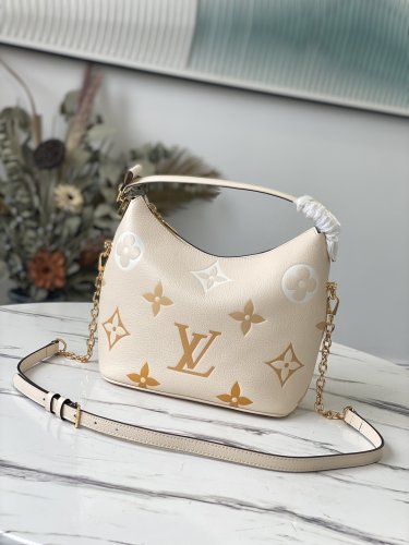 Louis Vuitton Marshmallow Monogram Empreinte Leather in Cream - Handbags M45698