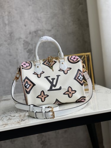 Louis Vuitton Speedy Bandouliere 25 Autres Toiles Monogram in Beige - Handbags M45828