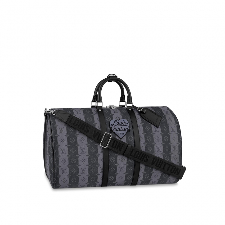 Louis Vuitton Keepall Bandoulière 55 Monogram Other in Grey - Men - Travel M45966