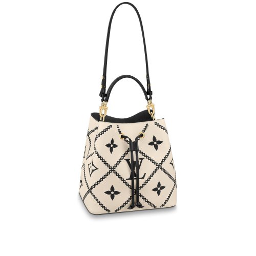 Louis Vuitton NéoNoé MM Monogram Empreinte Leather in Beige - Women - Handbags M46023