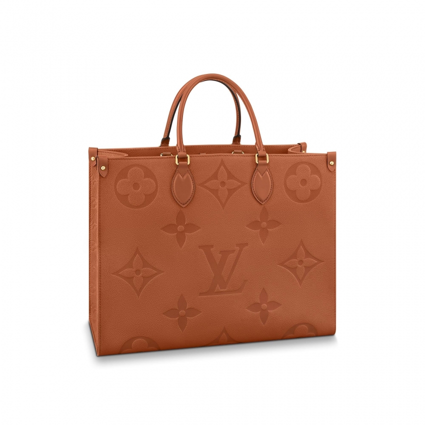 Louis Vuitton OnTheGo GM Monogram Empreinte Leather - Women - Handbags M46134 Cognac
