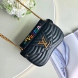 Louis Vuitton New Wave Chain Bag MM M51498 Deep-black Noir