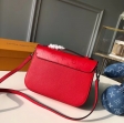 Louis Vuitton Saddle Handbag Smooth cowhide leather M51682 Rubis Red