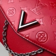 Louis Vuitton Saddle Handbag Smooth cowhide leather M51682 Rubis Red