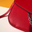 Louis Vuitton Saddle Handbag Smooth cowhide leather M51682 Rubis Red