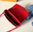 Louis Vuitton Saddle Handbag Smooth cowhide leather M51682 Rubis Red