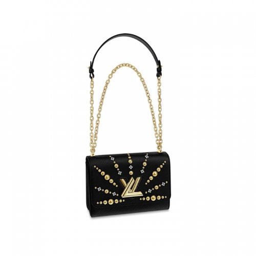 Louis Vuitton Epi Leather Twist MM M52510 Noir Black Louis Vuitton Epi Leather Twist MM M52510 Noir Black