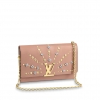 Louis Vuitton Smooth calf-leather exterior Louise Chain GM M52711 Nude Beige