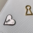 Louis Vuitton Epi Leather Twist MM Love Lock M52890 Blanc White
