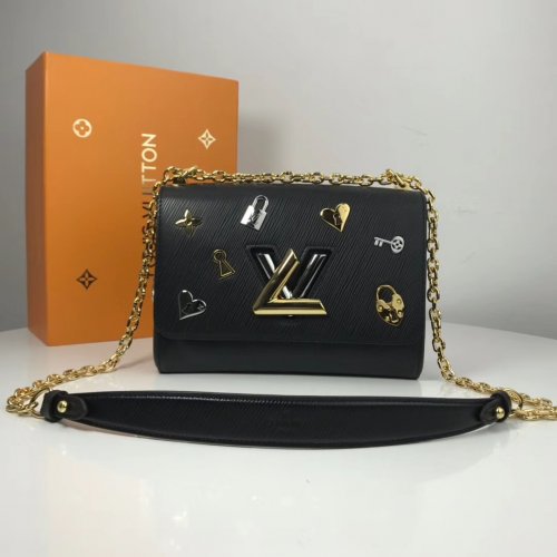 Louis Vuitton Epi Leather Twist MM Love Lock M52891 Noir Black
