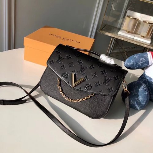 Louis Vuitton Saddle Handbag Smooth cowhide leather M53382 Noir Louis Vuitton Saddle Handbag Smooth cowhide leather M53382 Noir