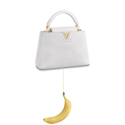 Louis Vuitton ArtyCapucines BB Urs Fischer Capucines in White - Women - Handbags M53643