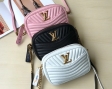 Louis Vuitton Smooth Calf Leather New Wave Camera Bag M53683 Smoothie Pink
