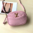 Louis Vuitton Smooth Calf Leather New Wave Camera Bag M53683 Smoothie Pink