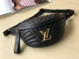 Louis Vuitton Smooth Calf Leather New Wave Bum Bag M53750 Black Noir