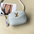 Louis Vuitton Smooth Calf Leather New Wave Camera Bag M53863 Snow White