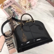 Louis Vuitton Mirroir Patent Leather Alma PM M54395 Noir