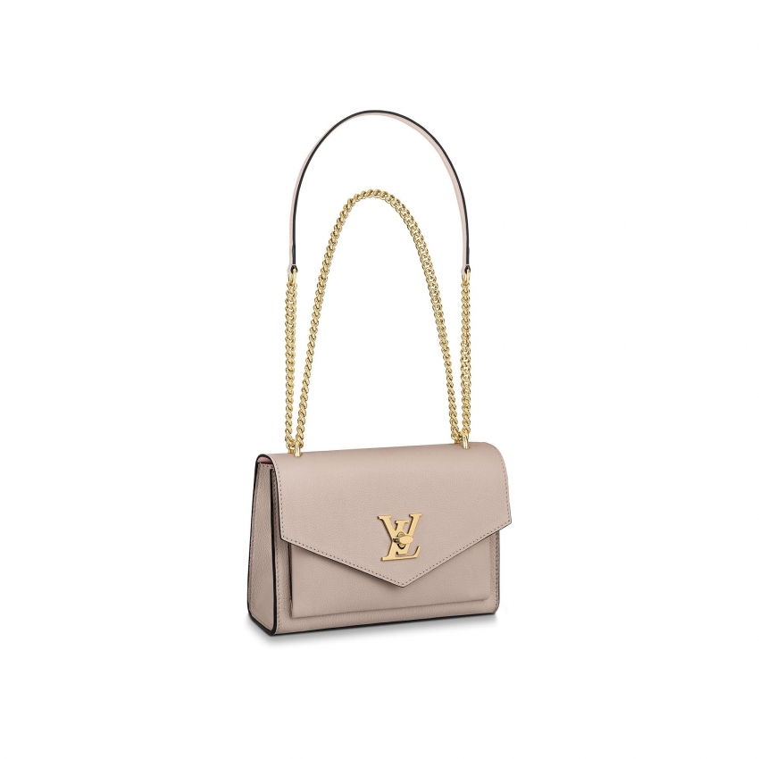 Louis Vuitton Mylockme Chain Bag Lockme Leather - Women - Handbags M56137 Greige