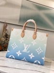 Louis Vuitton OnTheGo GM Autres Toiles Monogram in Blue - Handbags M57639