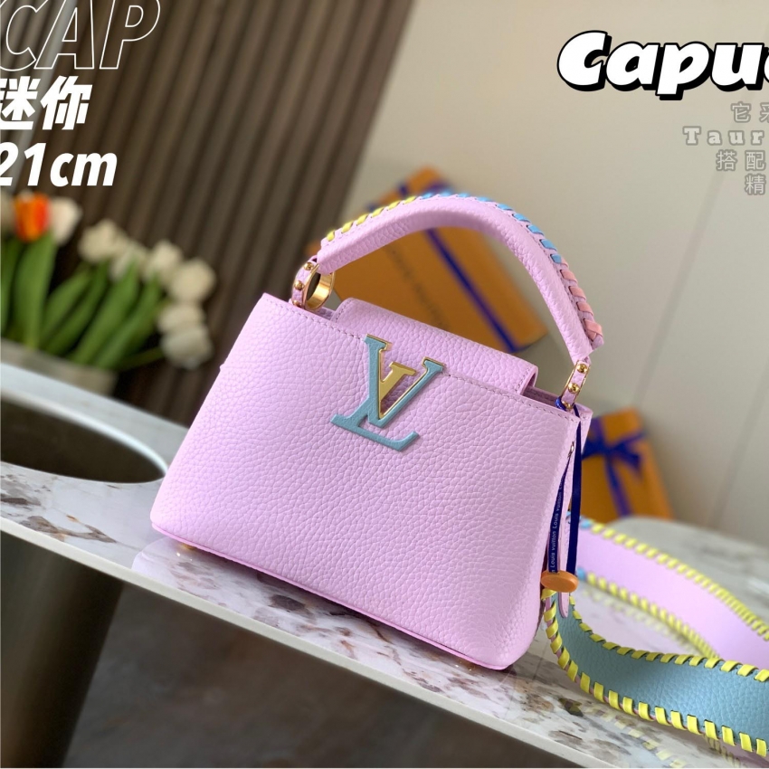 Louis Vuitton Capucines Mini Capucines in Violet - Women - Handbags M57945
