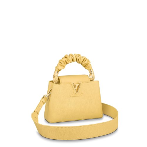 Louis Vuitton Capucines Mini Capucines in Yellow - Women - Handbags M58586 Louis Vuitton Capucines Mini Capucines in Yellow - Women - Handbags M58586