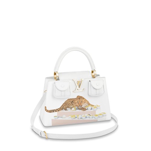 Louis Vuitton Capucines MM Paola Pivi Capucines in White - Women - Handbags M59243