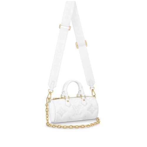 Louis Vuitton Papillon BB Bubblegram Leather Snow - Women - Handbags M59827