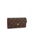 Louis Vuitton Designer Women's Wallet in Monogram Canvas Emilie M60697 Fuchsia