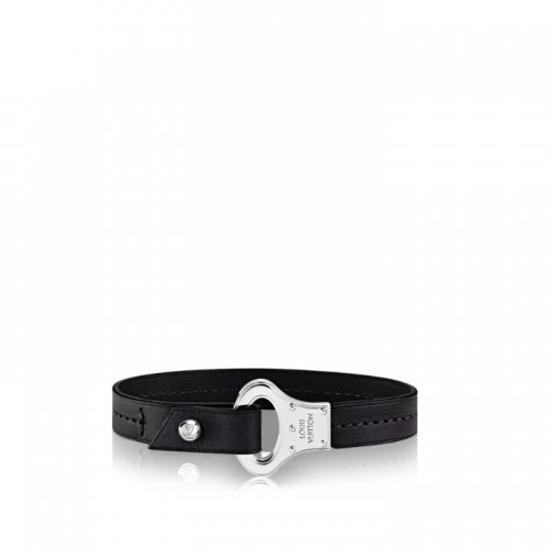 Louis Vuitton Calf Leather Maison Jewel-like Bracelet M6290D Black Louis Vuitton Calf Leather Maison Jewel-like Bracelet M6290D Black