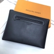 Louis Vuitton Dark Infinity Leather Pochette Cosmos Clutch M63268
