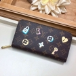 Louis Vuitton Monogram Canvas Love Lock Zippy Wallet M64116