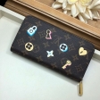 Louis Vuitton Monogram Canvas Love Lock Zippy Wallet M64116