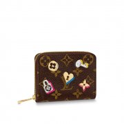 Louis Vuitton Monogram Canvas Zippy Coin Purse M64118 Pivoine Pink