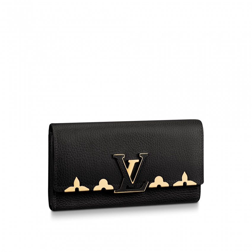 Louis Vuitton Capucines Wallet Taurillon Leather in Black - Women - Small Leather Goods M64551