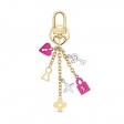 Louis Vuitton Love Lock Heart and Keys bag charm and key holder M67438