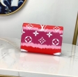 Louis Vuitton Monogram Giant Canvas LV Escale Victorine Wallet M68842 Rouge Red
