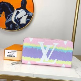 Louis Vuitton Monogram Giant Canvas LV Escale Iconic Zippy Wallet M69110 Pastel Pink