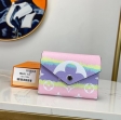 Louis Vuitton Monogram Giant Canvas LV Escale Victorine Wallet M69113 Pastel Pink