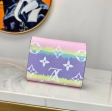 Louis Vuitton Monogram Giant Canvas LV Escale Zoe Wallet M69341 Pastel Pink