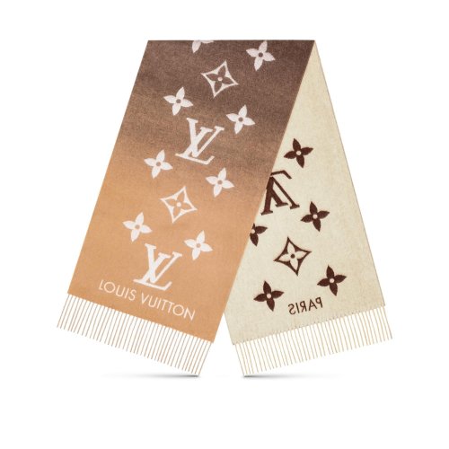 Louis Vuitton Reykjavik Gradient Scarf in Beige - Women - Accessories M73675
