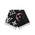 Louis Vuitton The Ultimate Scarf - Women - Accessories M76383 Black Louis Vuitton The Ultimate Scarf - Women - Accessories M76383 Black