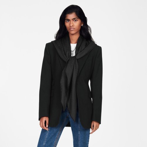 Louis Vuitton Evermore Shawl - New - For Women M77372 Black