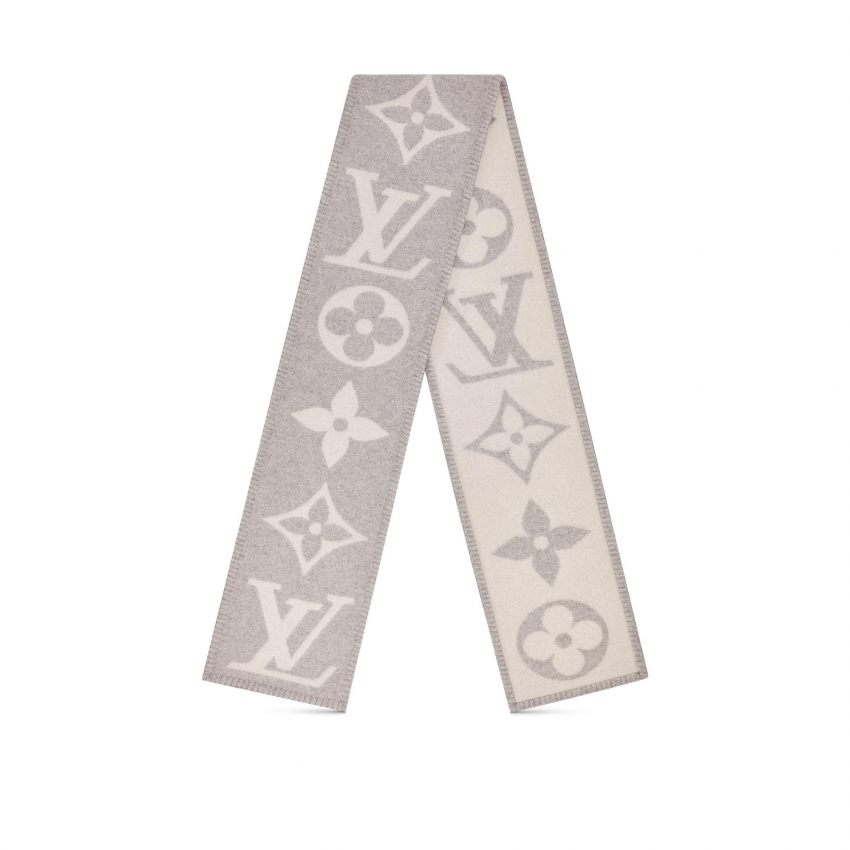 Louis Vuitton Sweet Dreams Scarf - New - Holiday M77380 Grey