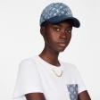 Louis Vuitton Monogram Jacquard Denim Cap in Blue - Women - Accessories M77437