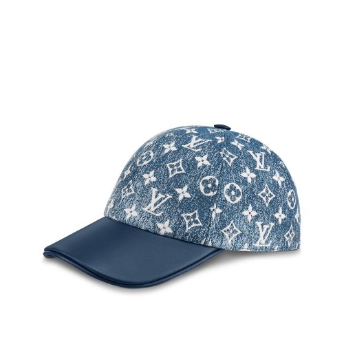 Louis Vuitton Monogram Jacquard Denim Cap in Blue - Women - Accessories M77437