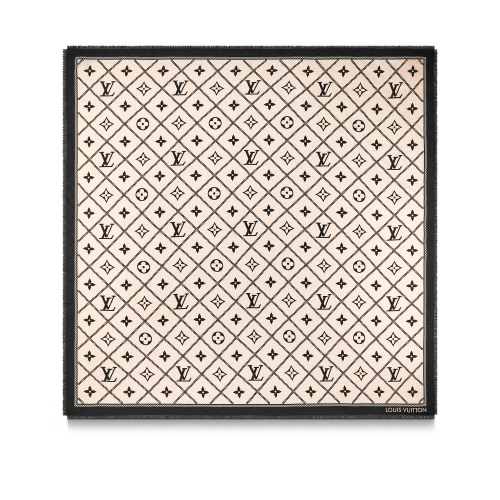 Louis Vuitton Croisillon Shawl in Beige - Women - Accessories M77458